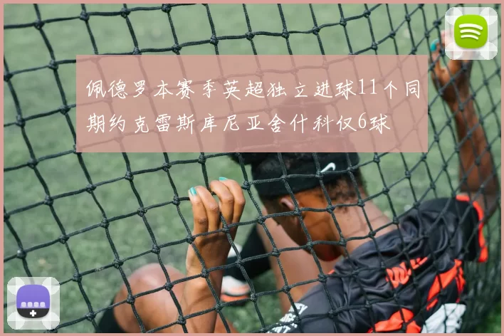 佩德罗本赛季英超独立进球11个同期约克雷斯库尼亚舍什科仅6球